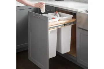 Wood-Top-Mount-Trashcan-Pullout-Kit-Cabinet-Organizer